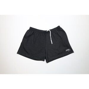 Vintage 90s Bike Mens XL Distressed Knit Above Knee Sweatpants Shorts Black USA